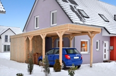 Einzelcarport 7007 Akzent mit Geräteraum